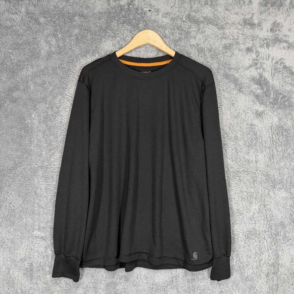 Carhartt Force Extremes Shirt Mens 2XL Black Long Sleeve Polyester‎ Workwear
